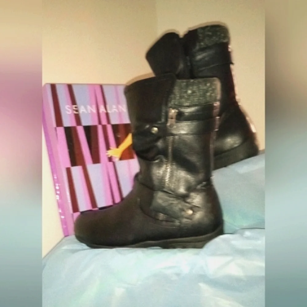 Sean Alan Black Skyler Boots-NIB-comes in box - Size:10